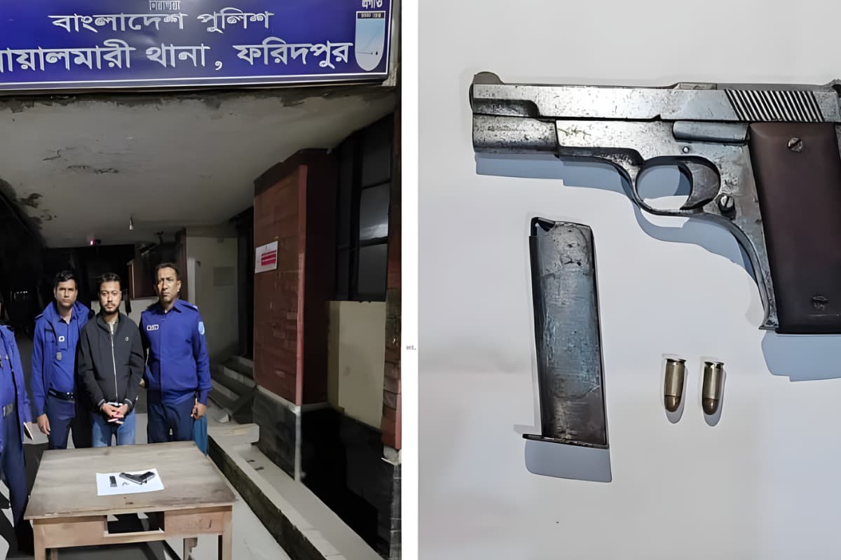 ফরিদপুরে অস্ত্রসহ যুবদল নেতা আটক