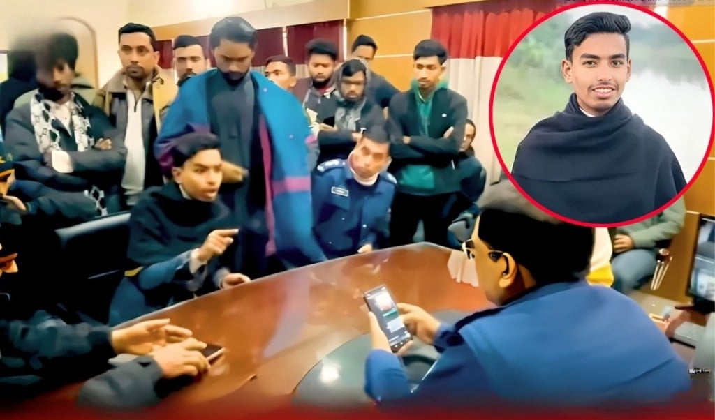 বৈষম্যবিরোধী নেতা বললেন আমরা থানা জ্বালিয়েছি এসআইকে পুড়িয়ে হত্যা করেছি 1767436926 বৈষম্যবিরোধী নেতা বললেন: আমরা থানা জ্বালিয়েছি, এসআইকে পুড়িয়ে হত্যা করেছি
