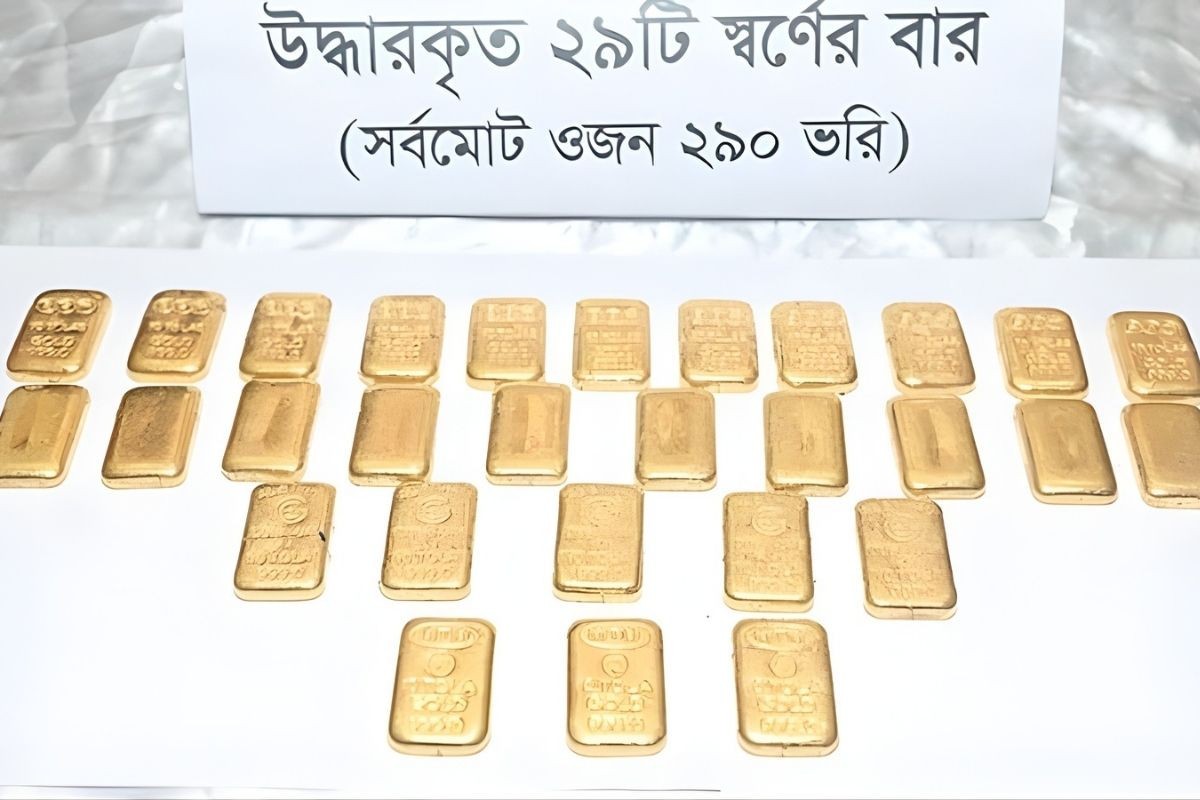 ২৯০ ভরি স্বর্ণ চট্টগ্রাম থেকে ঢাকায় উদ্ধার, সাবেক এএসআইসহ ৬ জন আটক