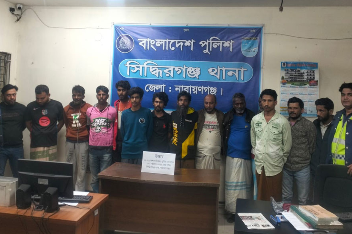 নারায়ণগঞ্জে মাদক ও ছিনতাইকারি গ্রেপ্তার ২২