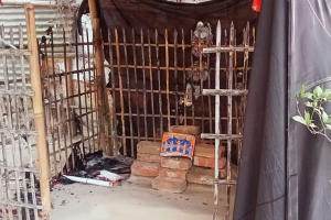 সিলেটের তারাপুর চা-বাগান মন্দিরে আগুনের ঘটনায় চাঞ্চল্য