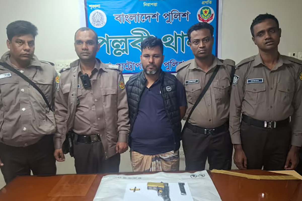 মিরপুরে পিস্তলসহ সাত মামলার আসামি আটক