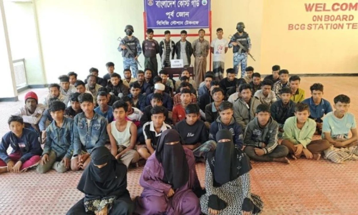 টেকনাফে নারী ও শিশুসহ ৫৫ জন উদ্ধার, আটক ৫