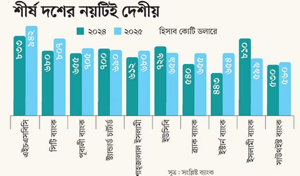 দেশীয় ব্যাংকের বহির্বাণিজ্যিক নেতৃত্ব