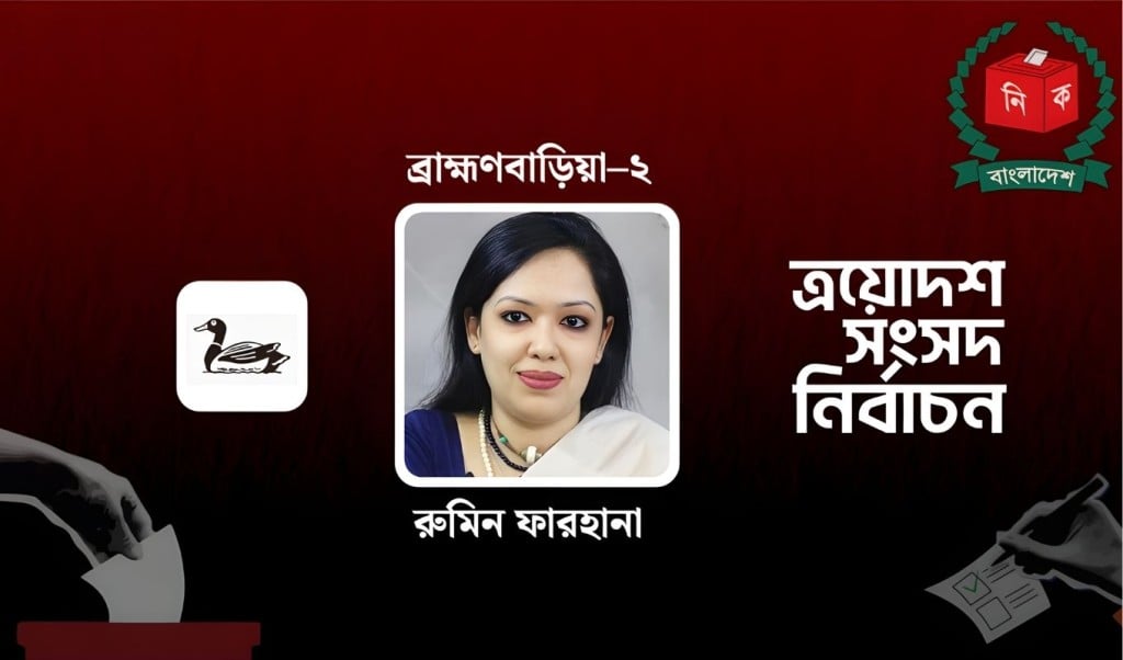 প্রবল ব্যবধানে রুমিন ফারহানার জয়