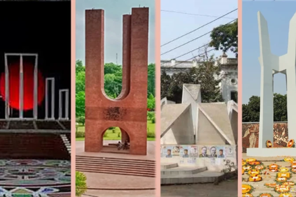 ভাষার স্মৃতিস্তম্ভের স্থাপত্যগাথা