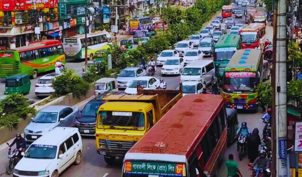 রাজধানীতে সকাল থেকেই তীব্র যানজটের ধাক্কা 2 1 রাজধানীতে সকাল থেকেই তীব্র যানজটের ধাক্কা