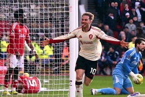 লিভারপুল নটিংহ্যামে প্রাপ্যতার চেয়ে বেশি সুবিধা ভোগ করেছে