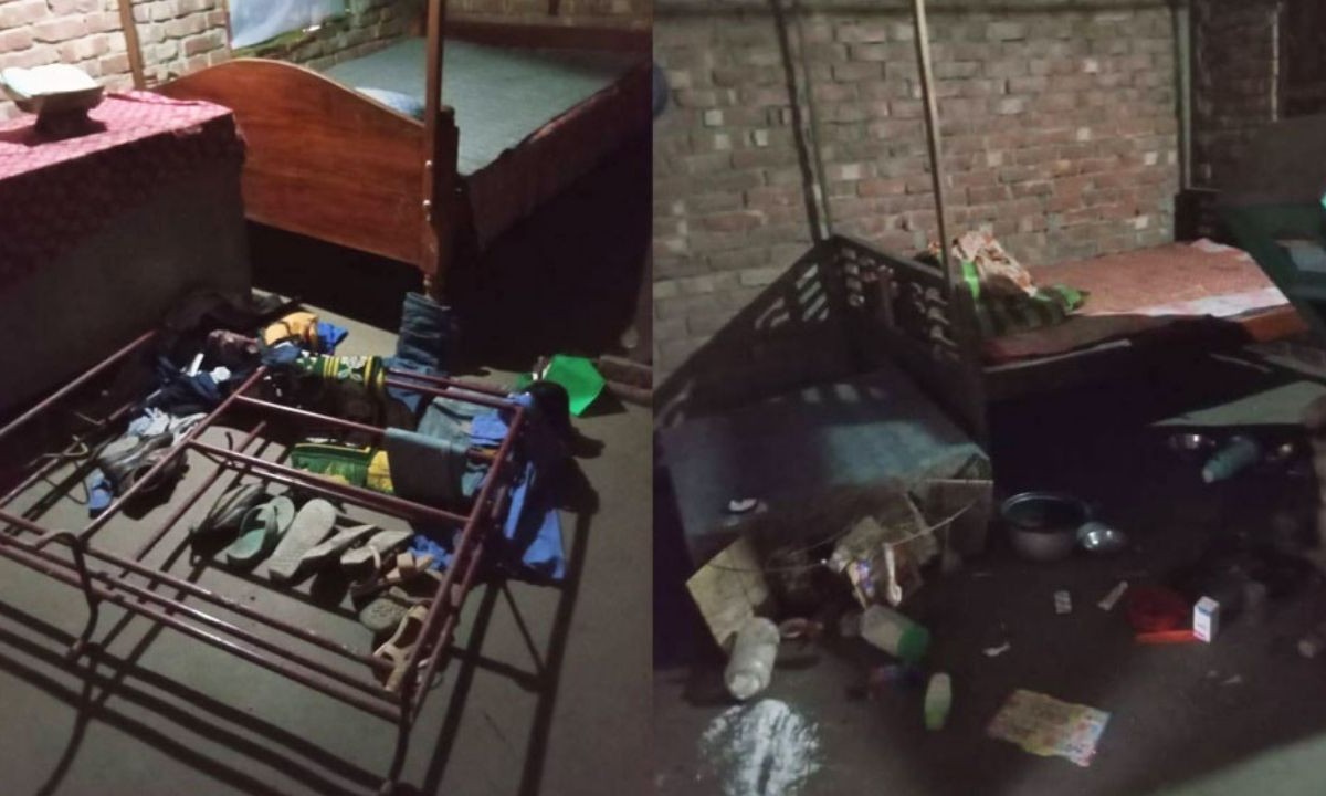 সাদুল্লাপুরে ছাত্রদল নেতার বাড়িতে হামলা ও ব্যাপক ভাঙচুর