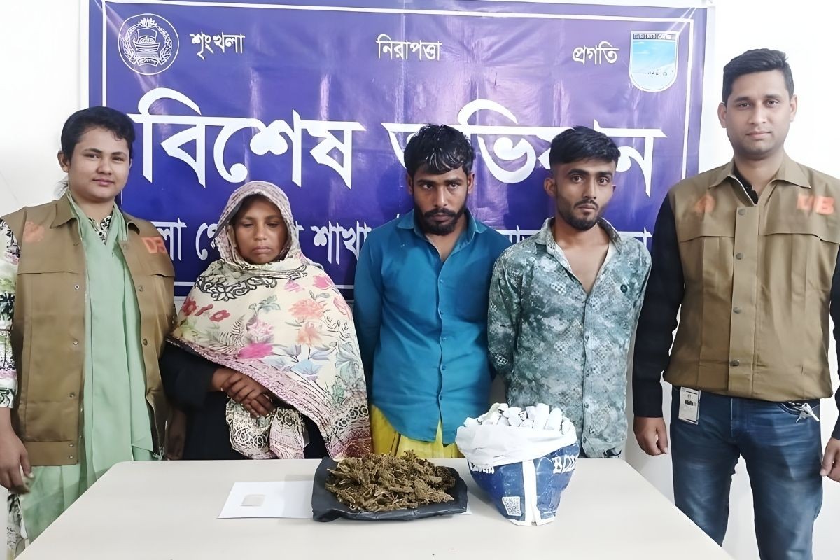 সাভারে বিপুল পরিমাণ মাদকসহ তিনজন গ্রেপ্তার