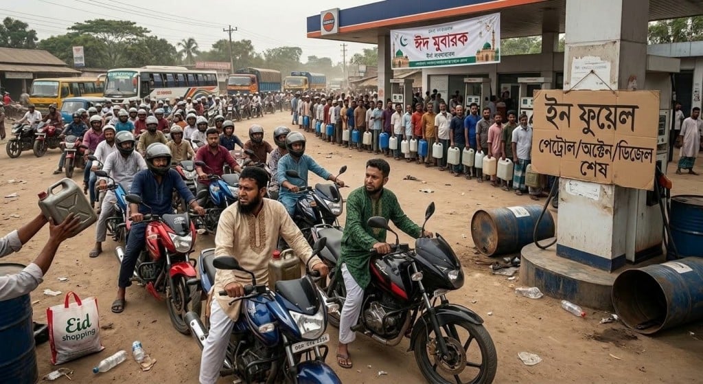 ঈদে জ্বালানি সংকটে ভোগান্তি বাড়ছে 1 ঈদে জ্বালানি সংকটে ভোগান্তি বাড়ছে