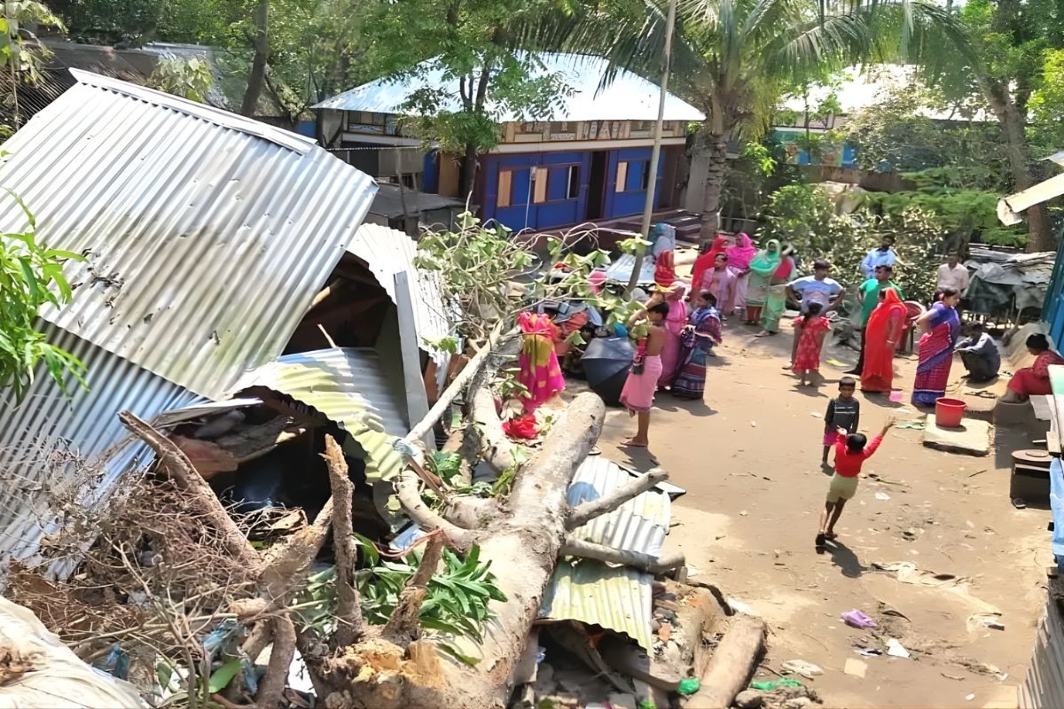 কালবৈশাখী ঝড়ে নারীর মৃত্যু