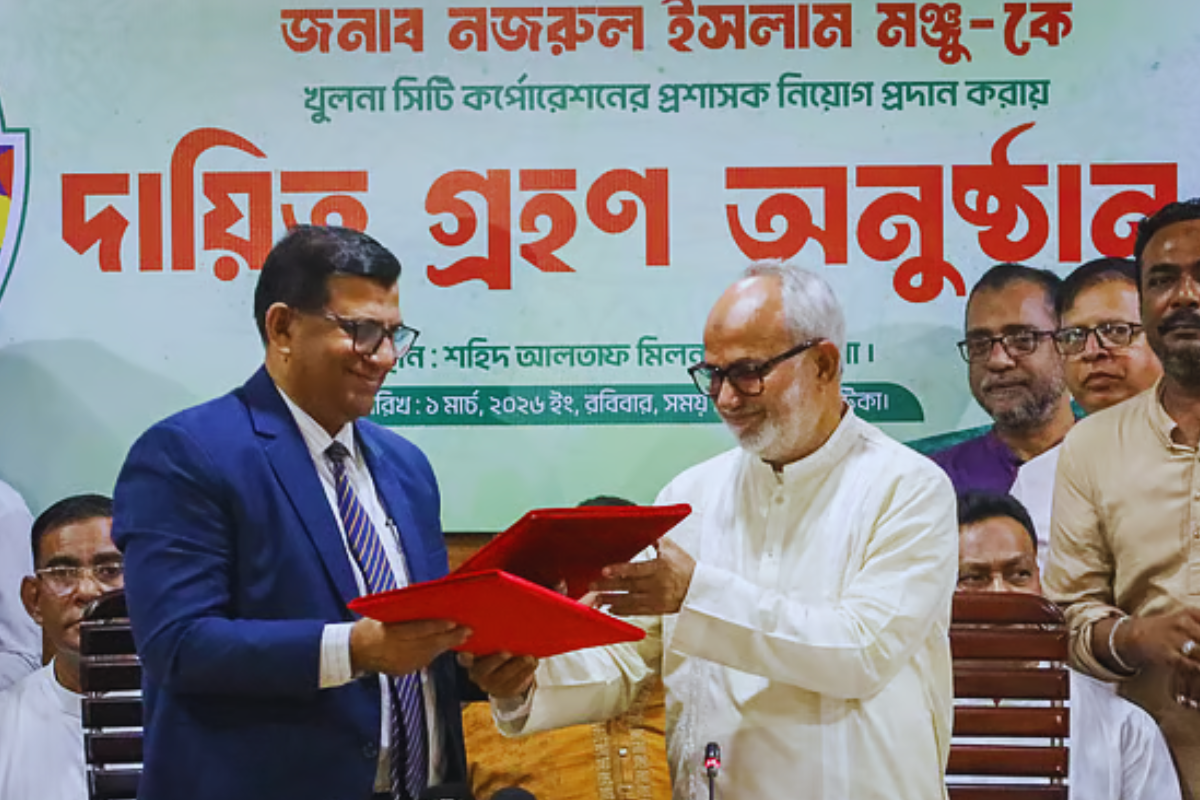 খুলনা সিটির নতুন প্রশাসক দায়িত্ব গ্রহণ