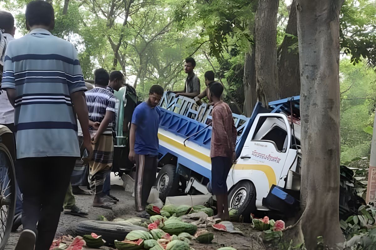 গাছের সঙ্গে সংঘর্ষে ব্যবসায়ীর মৃত্যু