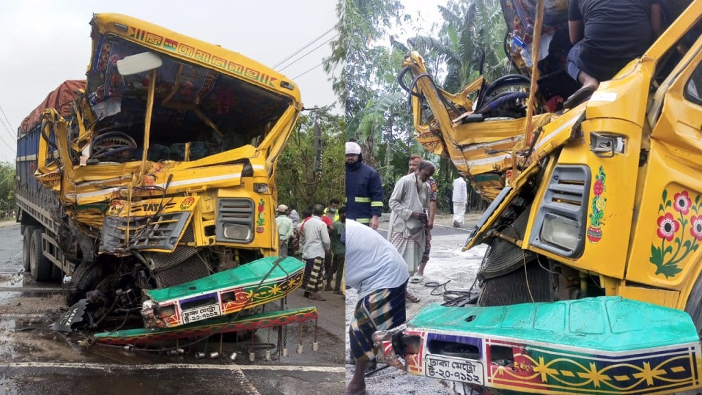 তারাগঞ্জে ট্রাক সংঘর্ষে দুই চালকের মৃত্যু তারাগঞ্জে ট্রাক সংঘর্ষে দুই চালকের মৃত্যু