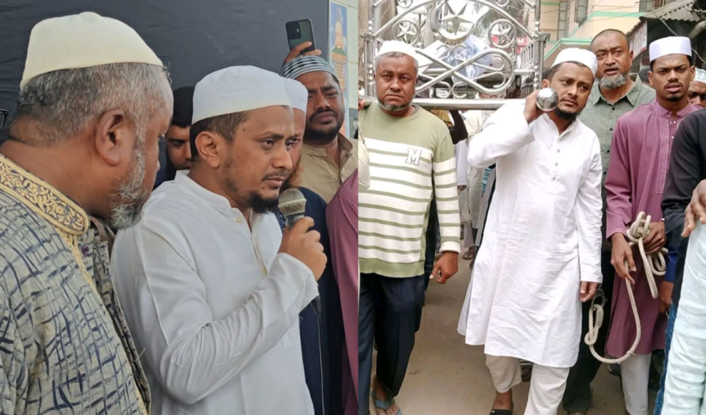 ফেনীতে প্যারোলে মুক্তি পেয়ে বাবার জানাজায় যুবলীগ নেতা ফেনীতে প্যারোলে মুক্তি পেয়ে বাবার জানাজায় যুবলীগ নেতা