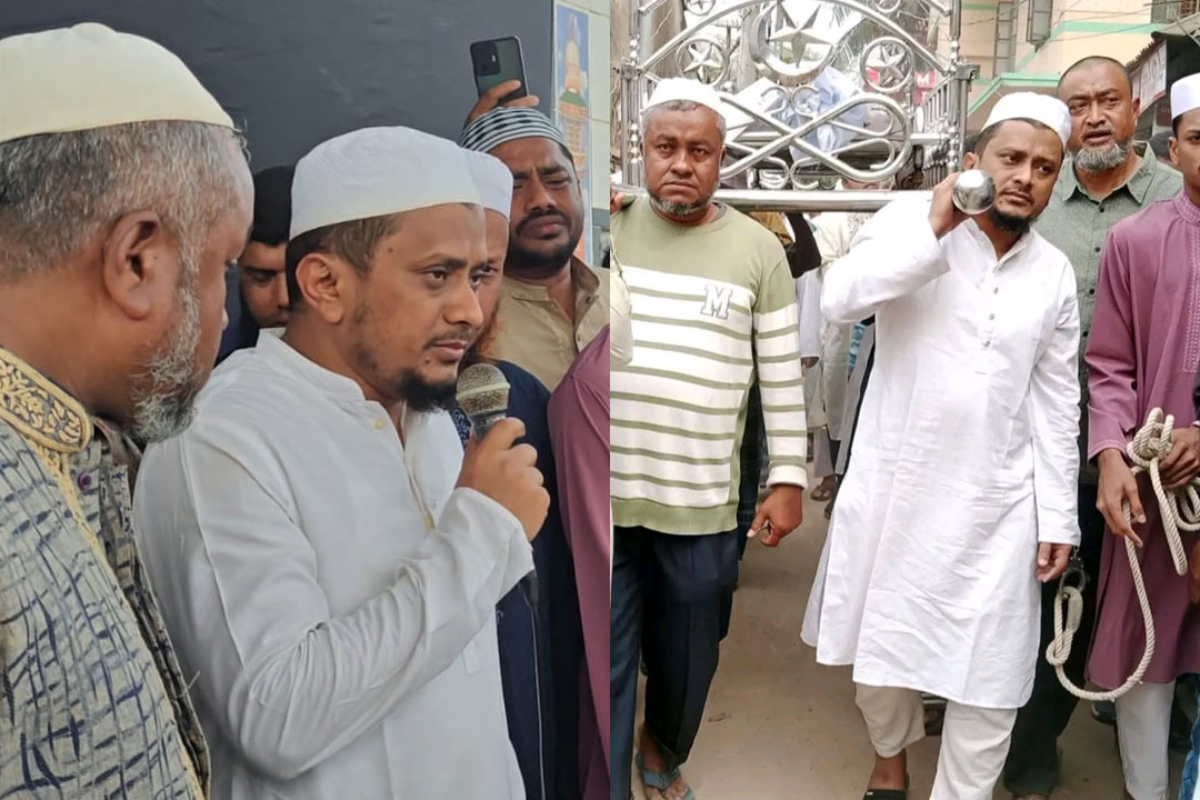 ফেনীতে প্যারোলে মুক্তি পেয়ে বাবার জানাজায় যুবলীগ নেতা