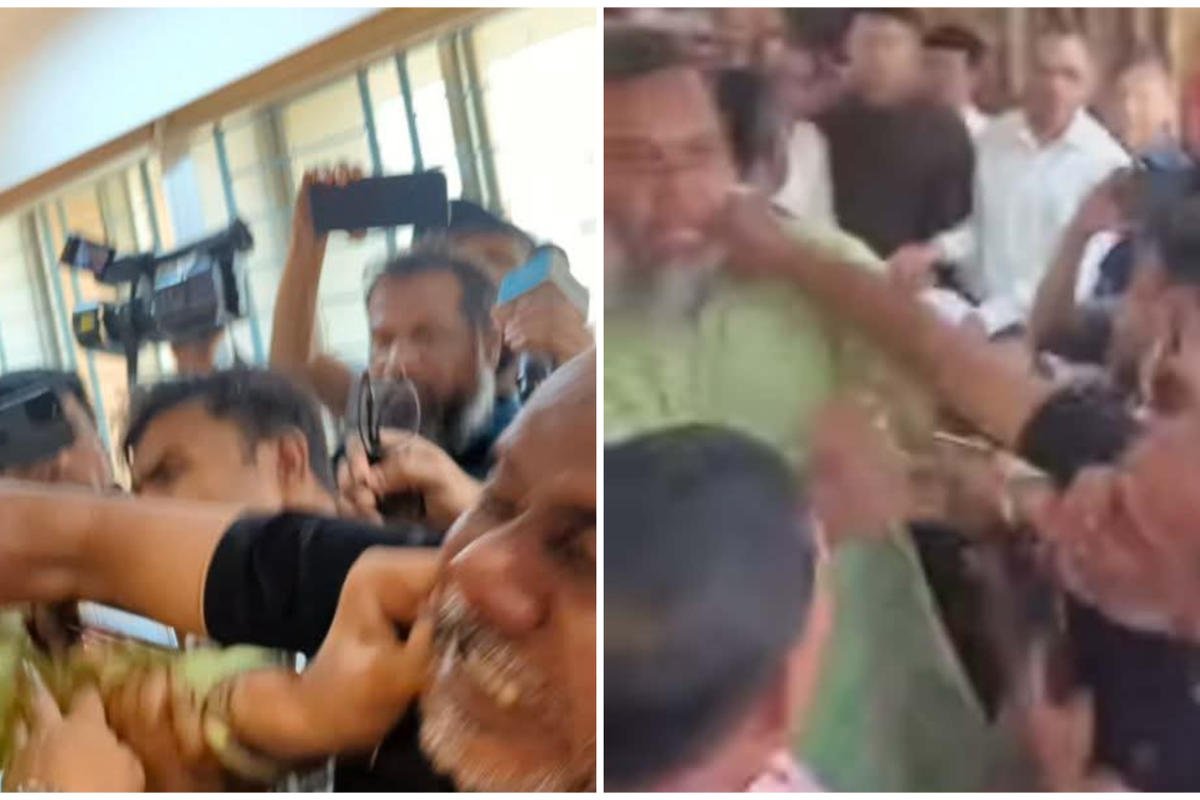 বগুড়া-৬ উপনির্বাচনে মনোনয়নপত্র জমায় হট্টগোল