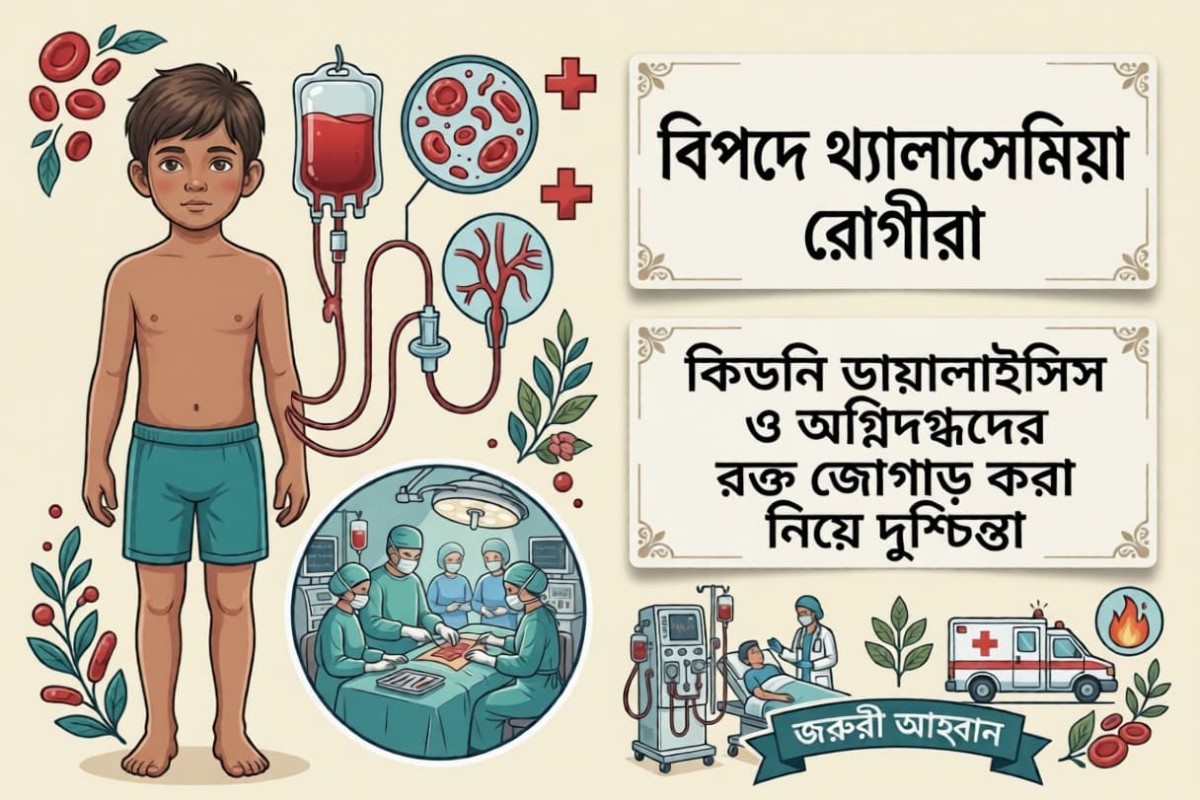 রমজানে রক্তসংকটে জীবন হুমকিতে