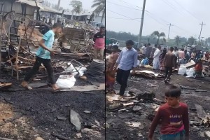 শর্টসার্কিটে পুড়ল ২৪ দোকান