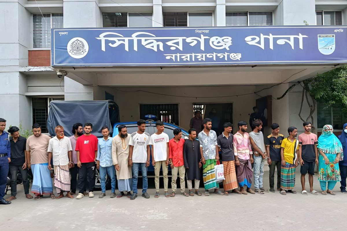 সিদ্ধিরগঞ্জে অভিযানে ২৪ ঘণ্টায় গ্রেপ্তার ১৯