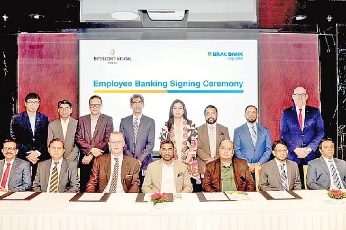 ইন্টারকন্টিনেন্টাল ঢাকায় ব্র্যাক ব্যাংক কর্মী ব্যাংকিং সুবিধা চালু