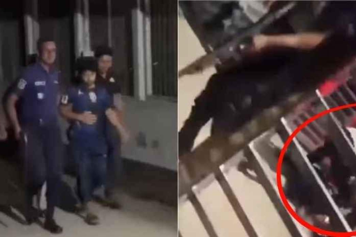 ছাত্রদল সংঘর্ষে পুলিশের সামনে মুয়াজকে হাতুড়ি দিয়ে হামলা