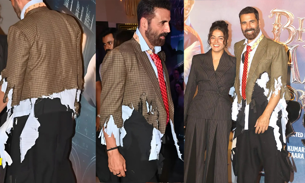 ছেঁড়া পোশাকে অক্ষয়ের প্রচারণা চমক