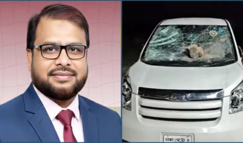 নেত্রকোনায় জামায়াত এমপির গাড়িতে হামলা ভাঙচুর নেত্রকোনায় জামায়াত এমপির গাড়িতে হামলা ভাঙচুর