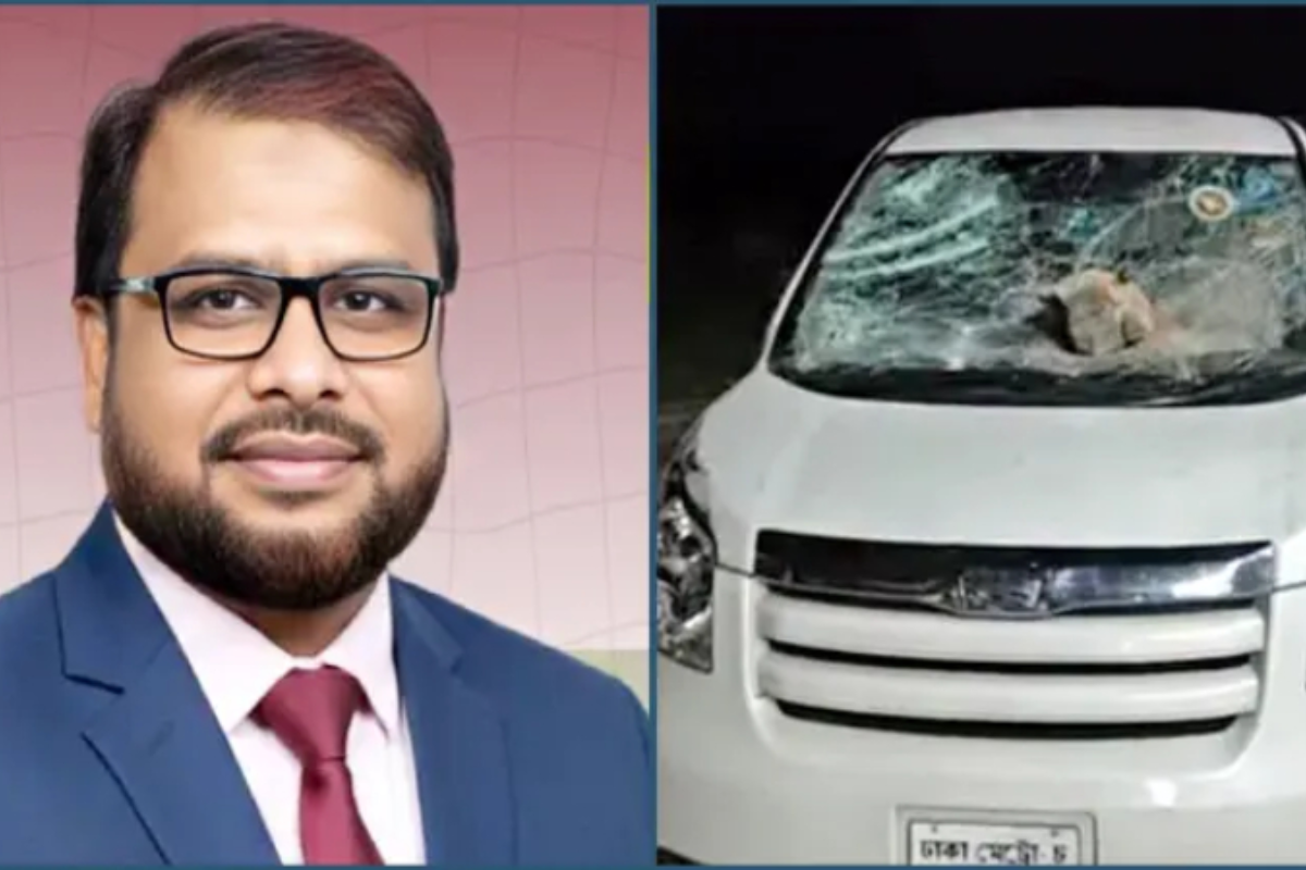 নেত্রকোনায় জামায়াত এমপির গাড়িতে হামলা ভাঙচুর