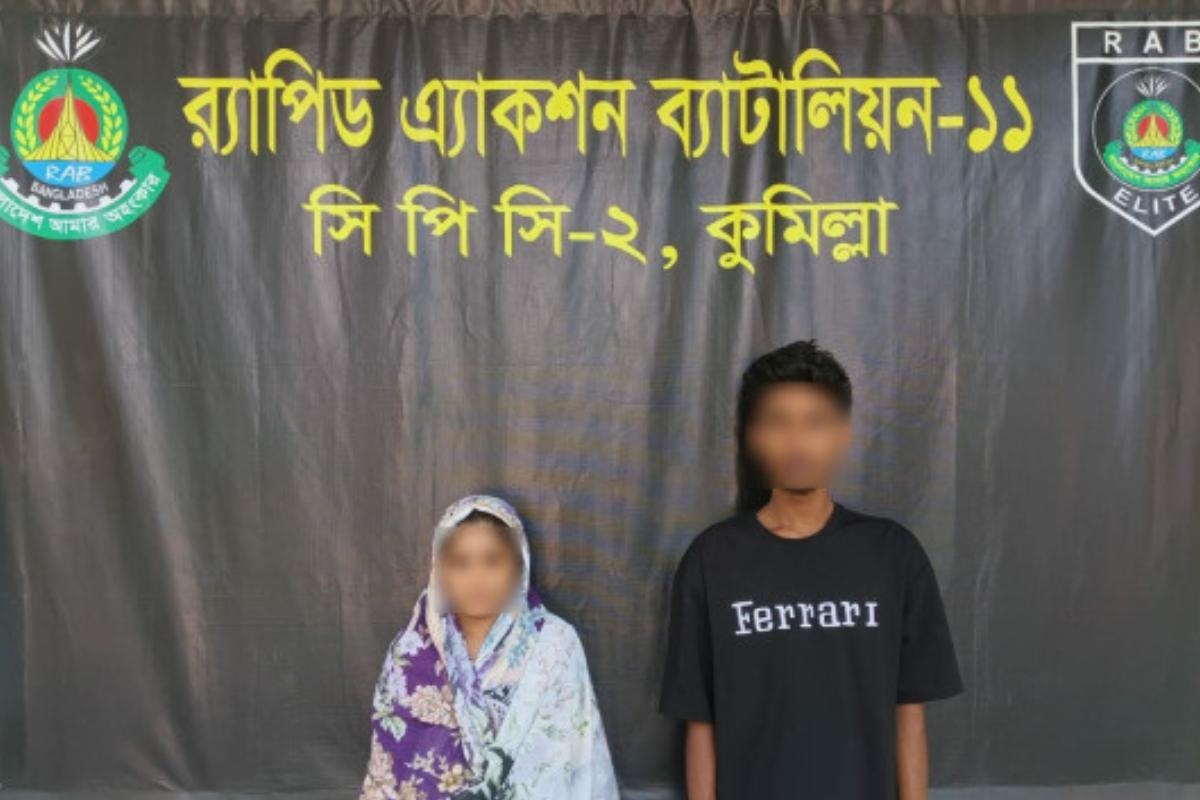 বুড়িচংয়ে র‌্যাব অভিযানে মা-ছেলের কাছ থেকে ২০ কেজি গাঁজা উদ্ধার