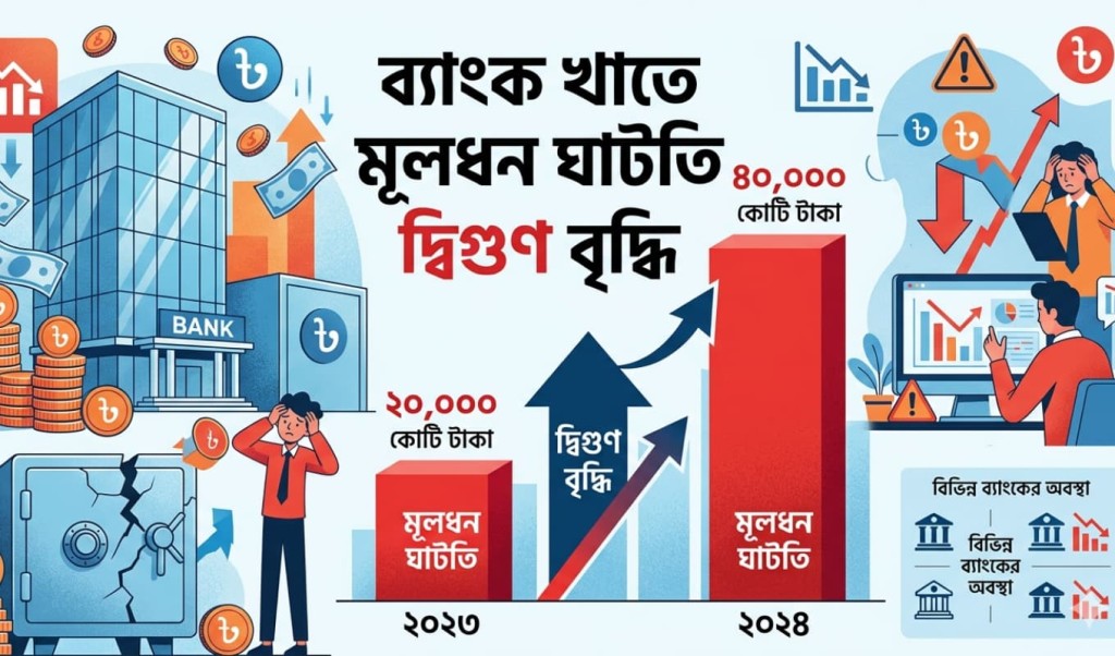 ব্যাংক খাতে মূলধন ঘাটতি দ্বিগুণ বৃদ্ধি 3 ব্যাংক খাতে মূলধন ঘাটতি দ্বিগুণ বৃদ্ধি