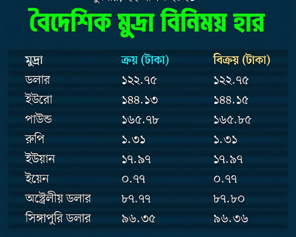 মুদ্রাবাজারে ডলারের দর ওঠানামা