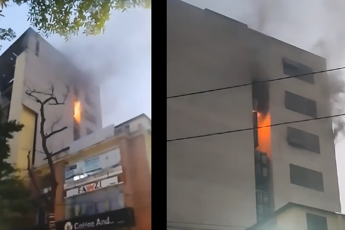 রাজধানীর বনানীতে ১১ তলা ভবনের শীর্ষতলায় অগ্নিকাণ্ড: নিয়ন্ত্রণে ৫ ইউনিট