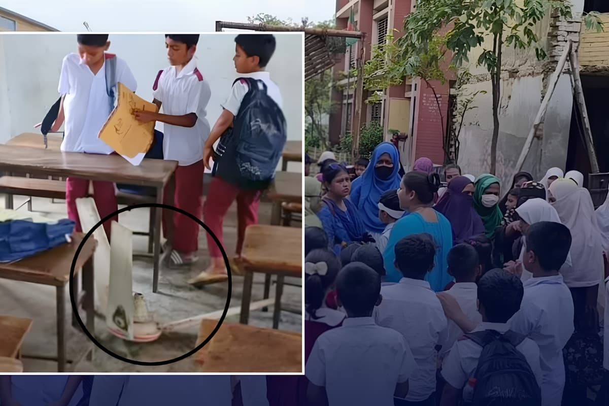 আলীগঞ্জ সরকারি প্রাথমিক বিদ্যালয়ে ক্লাস চলাকালে সিলিং ফ্যান ছিঁড়ে ৫ শিক্ষার্থী আহত