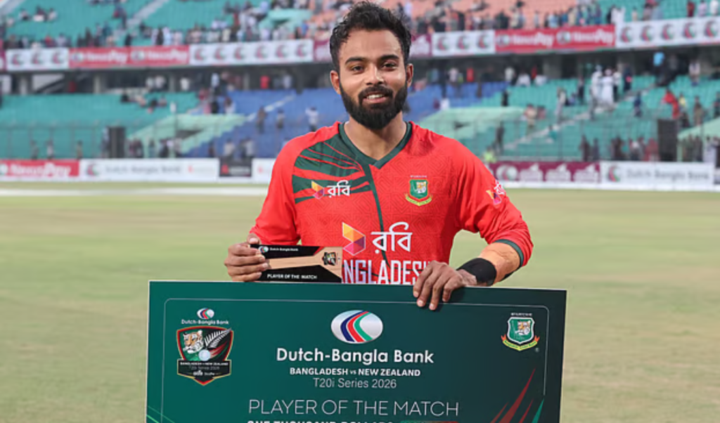 আইসিসি টি টুয়েন্টি র‍্যাঙ্কিং পারফরম্যান্সের স্বীকৃতি পেলেন হৃদয়–শরীফুল আইসিসি টি-টুয়েন্টি র‍্যাঙ্কিং: পারফরম্যান্সের স্বীকৃতি পেলেন হৃদয়–শরীফুল