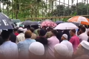 ছাত্রলীগ নেতা মোয়াজের জানাজায় উপচে পড়া মানুষের ভিড়