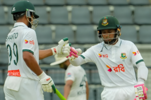 সিলেট টেস্ট: দ্বিতীয় দিন শেষে ১৫৬ রানে এগিয়ে বাংলাদেশ