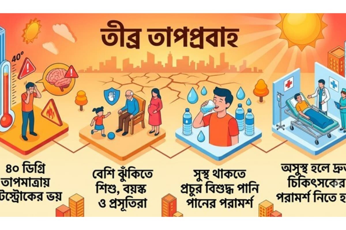 দেশজুড়ে তীব্র তাপপ্রবাহের সতর্কতা ও সুরক্ষায় বিশেষজ্ঞদের জরুরি গাইডলাইন