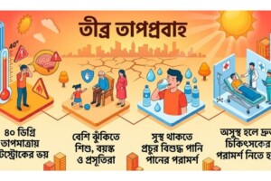 দেশজুড়ে তীব্র তাপপ্রবাহের সতর্কতা ও সুরক্ষায় বিশেষজ্ঞদের জরুরি গাইডলাইন