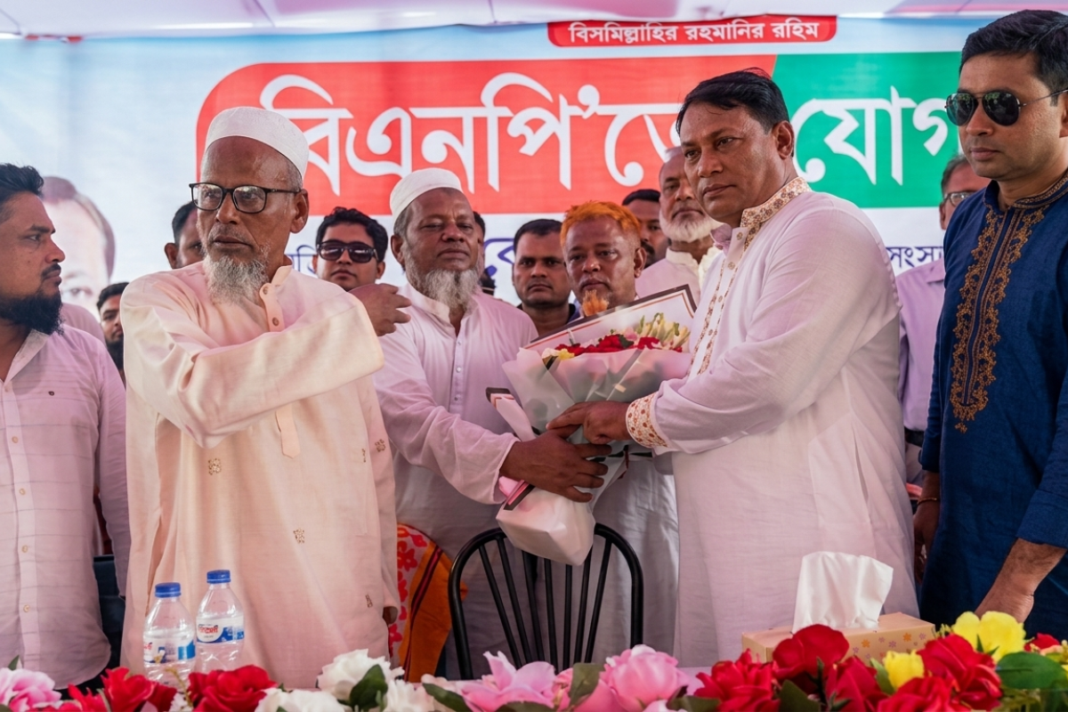 গোপালগঞ্জে ১২০০ আওয়ামী লীগ নেতাকর্মীর আনুষ্ঠানিকভাবে বিএনপিতে যোগদান