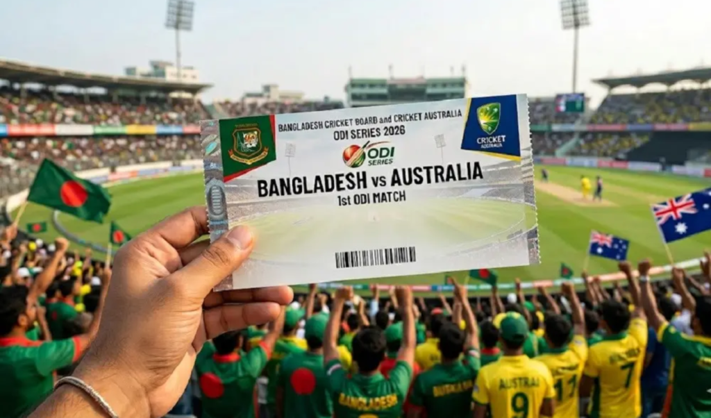বাংলাদেশ ও অস্ট্রেলিয়া সিরিজের টিকিটের মূল্য তালিকা প্রকাশ বাংলাদেশ ও অস্ট্রেলিয়া সিরিজের টিকিটের মূল্য তালিকা প্রকাশ