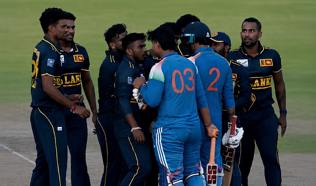 বৈভব সূর্যবংশীর ধাক্কা লঙ্কান ক্রিকেটারের সাথে অনভিপ্রেত ঘটনা বৈভব সূর্যবংশীর ধাক্কা: লঙ্কান ক্রিকেটারের সাথে অনভিপ্রেত ঘটনা
