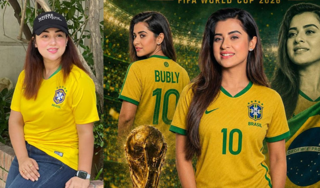 ব্রাজিলের সমর্থনে এক কাতারে অপু ও বুবলী ব্রাজিলের সমর্থনে এক কাতারে অপু ও বুবলী