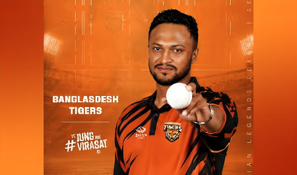 এশিয়ান লিজেন্ডস লিগে বাংলাদেশ টাইগার্স এর অধিনায়ক সাকিব আল হাসান এশিয়ান লিজেন্ডস লিগে 'বাংলাদেশ টাইগার্স'-এর অধিনায়ক সাকিব আল হাসান