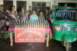 চুনারুঘাটে বিজিবি ও র‍্যাবের অভিযান: মাদকসহ তিন কারবারি গ্রেপ্তার