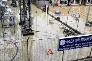 বন্যায় তলিয়ে গেছে দীঘিনালা বিদ্যুৎ উপকেন্দ্র, অন্ধকারে সাজেক