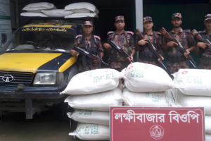 সিলেট সীমান্তে কোটি টাকার চোরাইপণ্য জব্দ