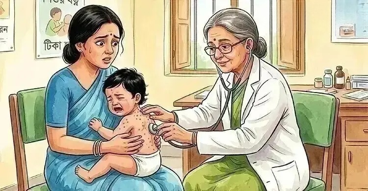 হামের উপসর্গে আরও এক শিশুর মৃত্যু