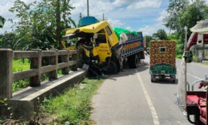 নান্দাইলে সেতুর রেলিং ভেঙে চালক নিহত নান্দাইলে সেতুর রেলিং ভেঙে চালক নিহত